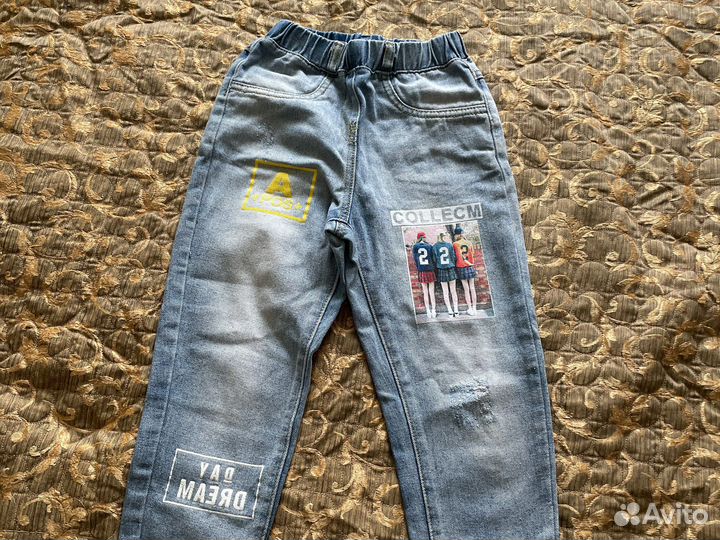 Джинсовые брюки для девочки