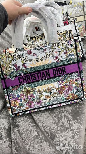 Сумка шопер Dior жаккард