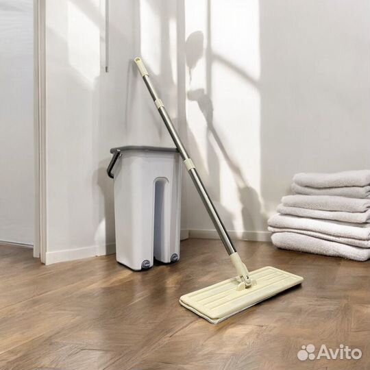 Швабра с ведром и отжимом 6 литровая UZI