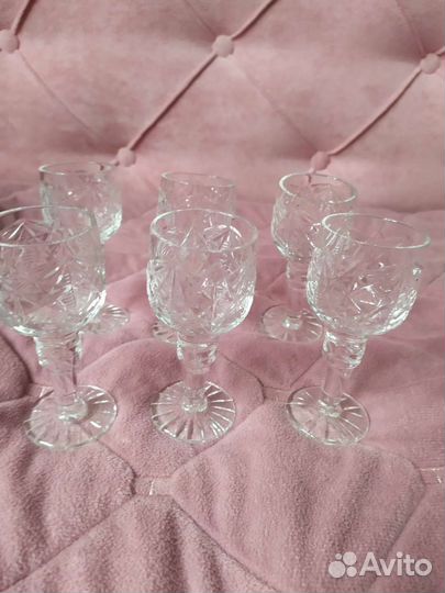Графин с рюмками богемия
