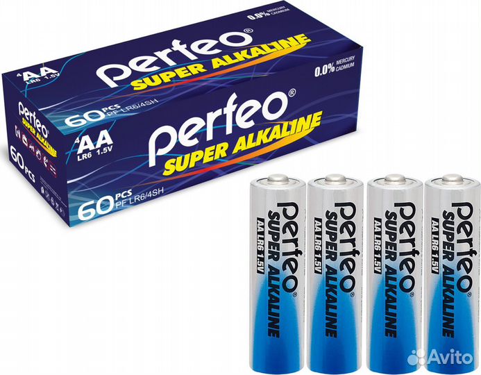 Батарейка AA щелочная Perfeo LR6/2SH Super