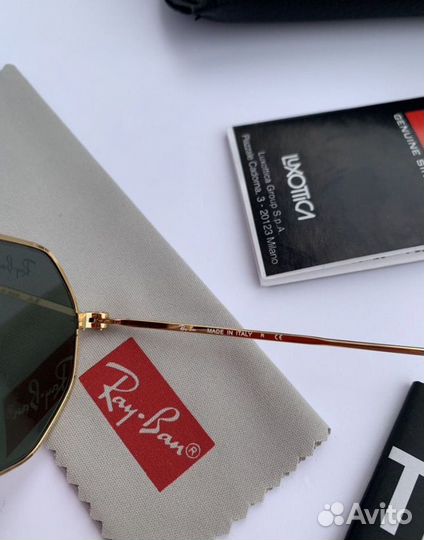 Очки ray ban octagonal зеленые