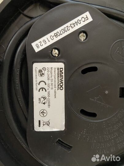 Зарядное устройство для чайника Daewoo