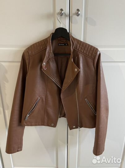 Куртка из экокожи Stradivarius