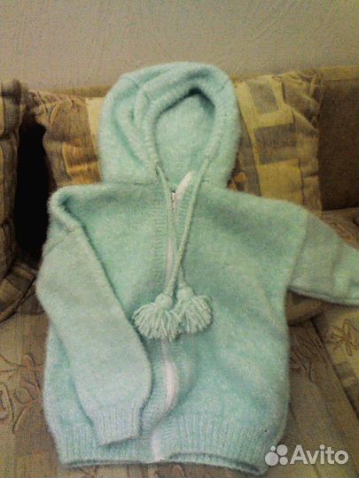 Дубленка и вязанная Кофта