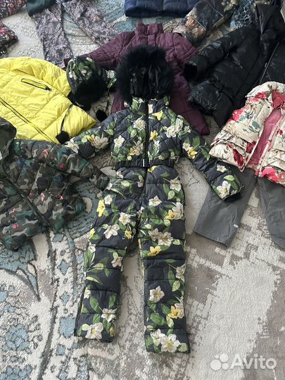 Теплая одежда для девочки 116-122