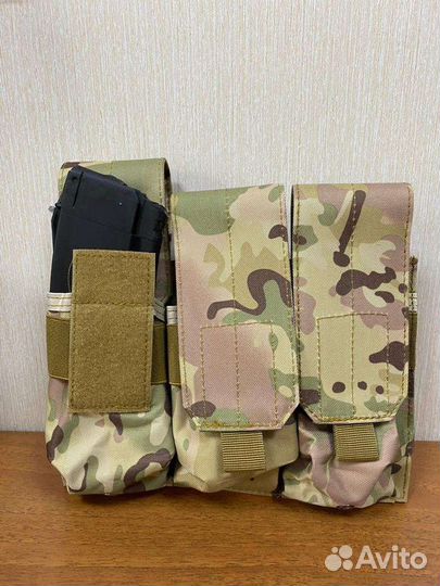 Подсумок под магазины ак тройной