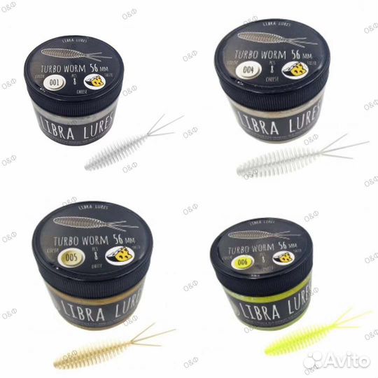 Форелевая резина Libra Lures Turbo Worm 56