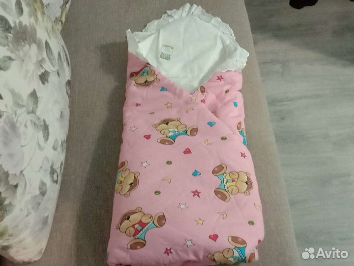 Конверт на выписку для девочки зима