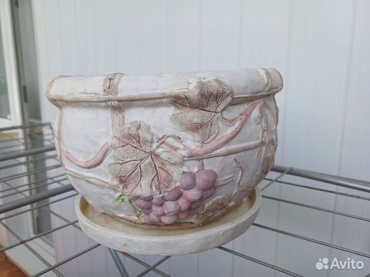 Цветочный горшок (кашпо) керамический