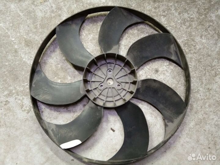 Крыльчатка вентилятора охлаждения Солярис 2,Рио 4