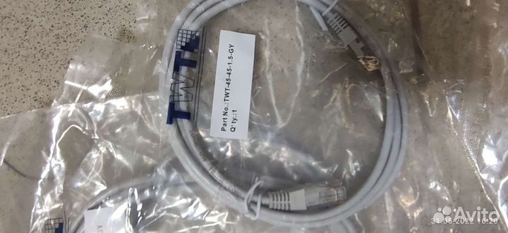 Патч корд литой от 50 см до 3 м цветные медь мн0г0