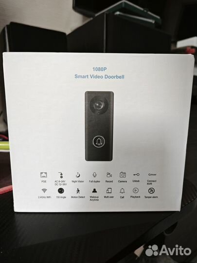 SMART Tuya HD видео дверной звонок PoE