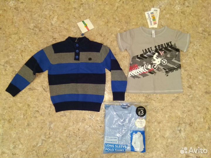 Свитер футболка поло 104 раз