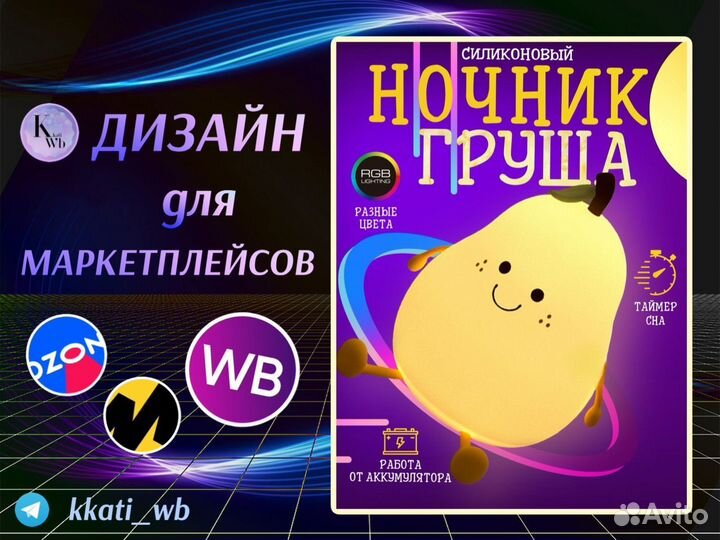 Инфографика для маркетплейсов, дизайн визиток и др