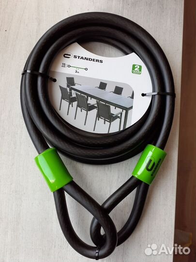 Замок противоугонный тросовый (велосипедный)