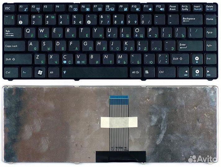 Клавиатура Asus UL20 черная с рамкой