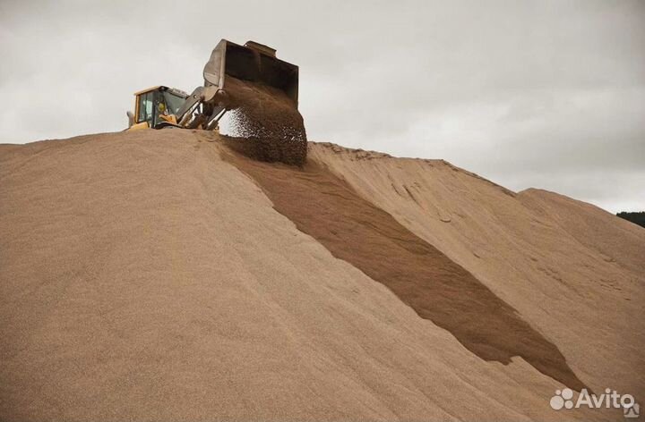 Песок карьерный с доставкой