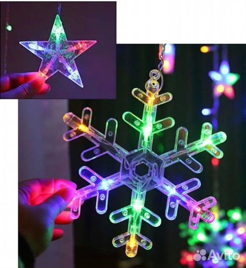 Гирлянда снежинки