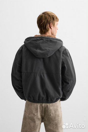 Куртка zara jacket with contrasting hood Оригинал