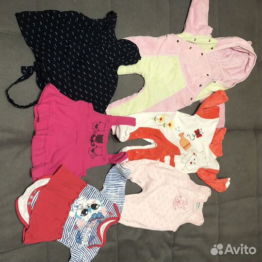 Детские вещи пакетом для девочки 62 68