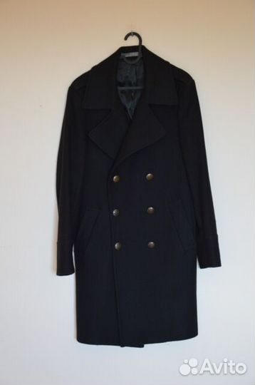 Пальто мужское zara черное