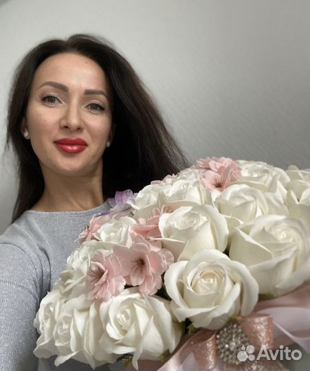 Букет цветов в коробке