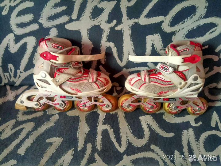 Роликовые коньки детские раздвижные