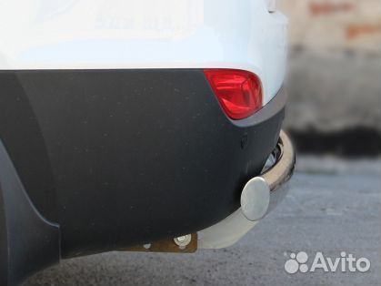 Защита заднего бампера Хендай Ай Икс-35