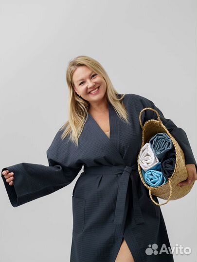 Халат банный вафельный Артикул 1253 - 1250