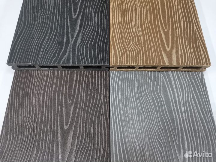 Террасная доска дпк. Две - рабочие стороны