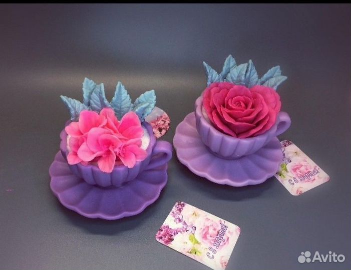 8 Марта/букет/мимоза/нарцис/роза/в чашке