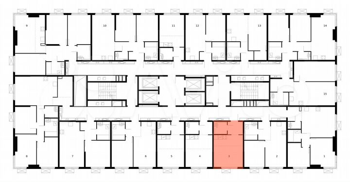 Квартира-студия, 23,8 м², 21/33 эт.