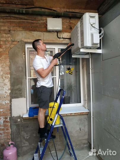 Чистка сплит системы, заправка