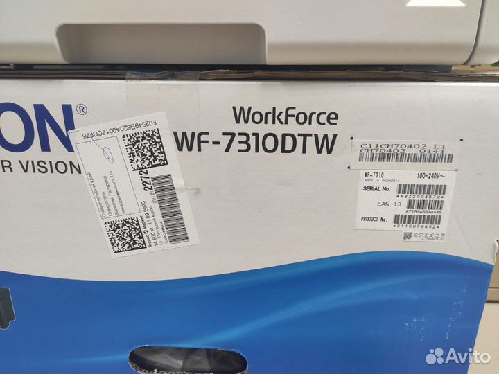 Принтер Epson WorkForce 7310DTW формат А3+ Новый