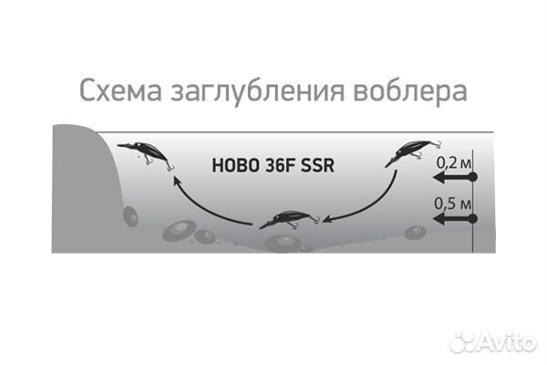 Воблер LureMax hobo 36F SSR-106 3,5g., плавающий