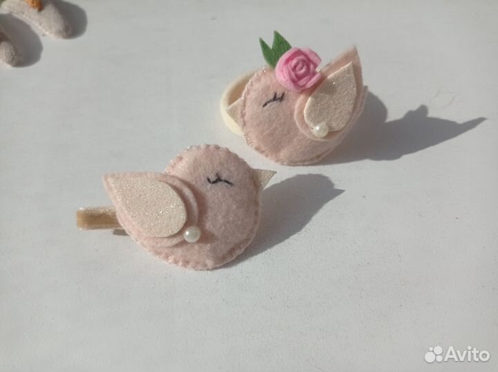 Резинка для волос + заколка