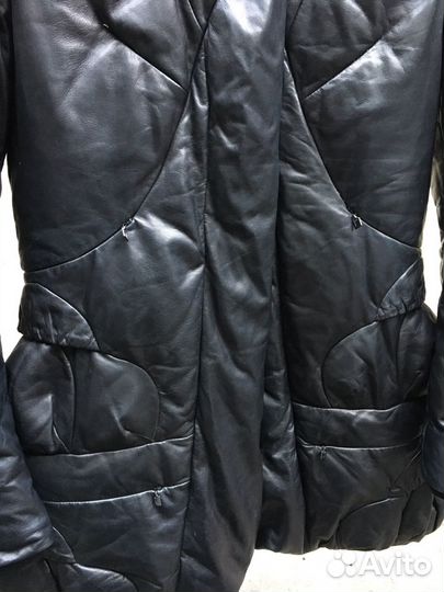 Кожаный пуховик Marithe Francois Girbaud (M)