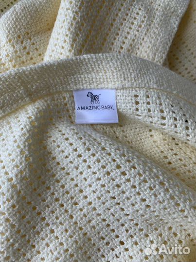 Плед детский вязаный