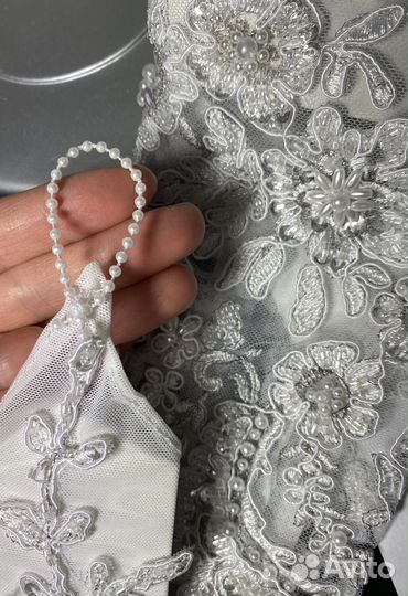 Митенки свадебные перчатки длинные