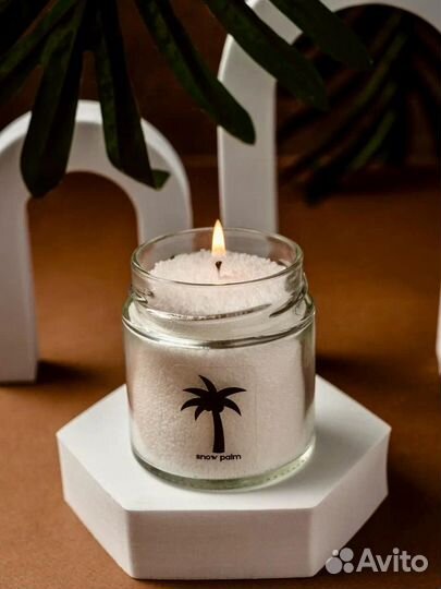 Насыпная свеча в банке 