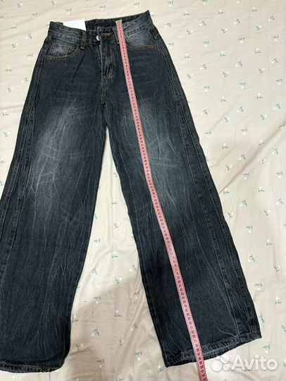 Джинсы женские широкие