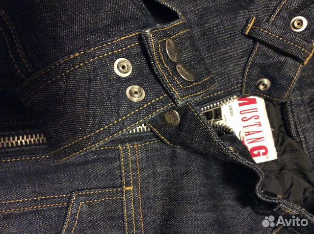 Мотокуртка джинсовая Mustang новая 50 куртка L M