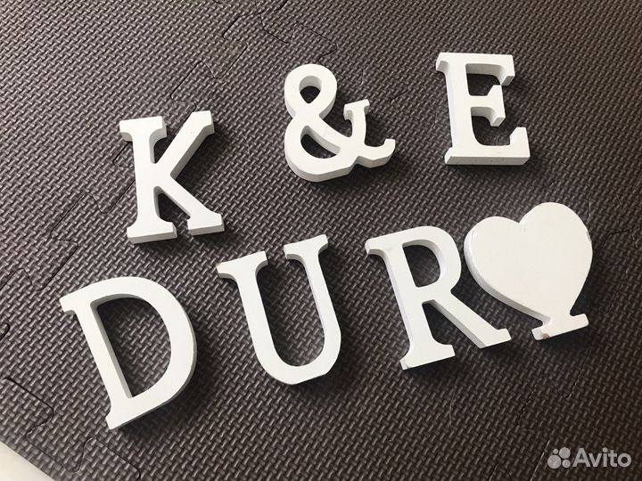 Буквы декор белые