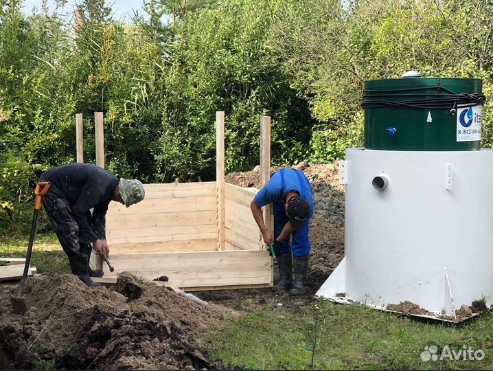 Септик из бетонных колец под ключ