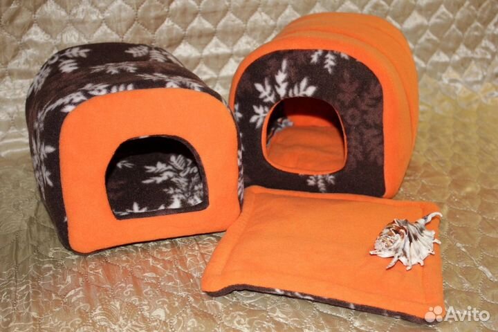Мешочки, туннели, диванчики для морских свинок
