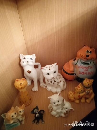 Коллекция кошек, фигурки. Все вместе. 2500