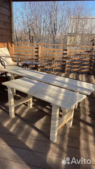 Скамейка в сад, Лавка в баню