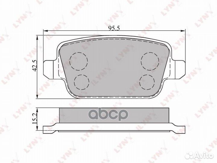 BD-3005 колодки дисковые задн. Landrover Freel