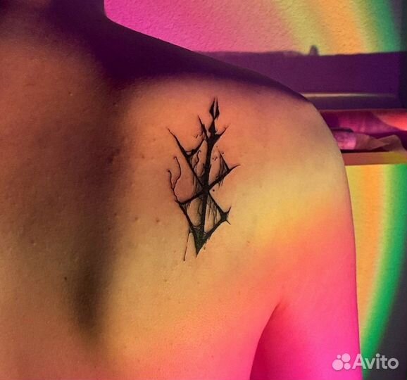 Тату аниме -цветные тату